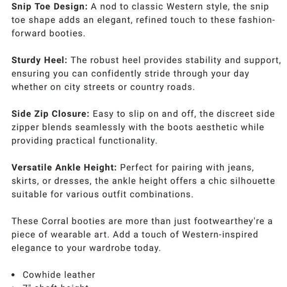 Circle G Snip-toe boots - Picture 2 of 7